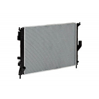 Рено Логан Радиатор 1.2 c кондиционером 1.5dci/1.6/1.4 2004- для авто без кондиционера | Luzar (Россия)