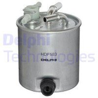Рено Логан 1.5Dci 2004- фильтр топливный для производителя Mahle c датчиком воды | Delphi (Франция)