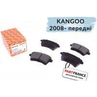 Передние тормозные колодки 2008- (R15/R16) Рено Кенго  | Autotechteile