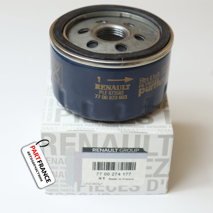 Оригинал 7700274177 - Фильтр масла на Рено Кенго 1.5 Dci - 1.9 D / 1.4 - 1.6 бензин