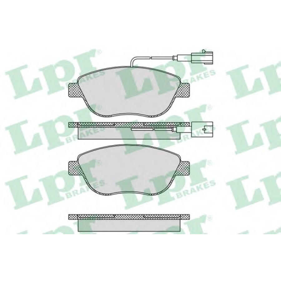 Samko 5SP807 - Передние тормозные колодки Fiat Doblo 2005-2010 