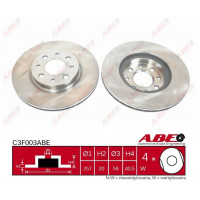 Тормозной диск передний Fiat Doblo 2001- 2005 | ABE C3F003ABE