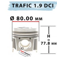 Поршень Рено Трафик 1.9 Dci стандартный 80.00mm | NPR (Япония)
