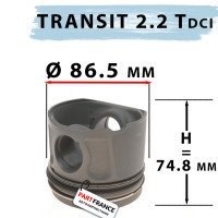 Поршень с кольцами Ford Transit 2.2 TDci (высокий) первый ремонт +0.50 86.5mm | NPR Япония