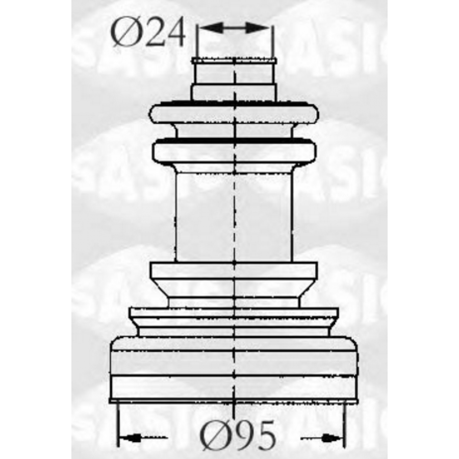 METALCAUCHO 01579 - Защита ШРУСа наружного Ситроен Джампер 1994-2002 1.0-1.4t