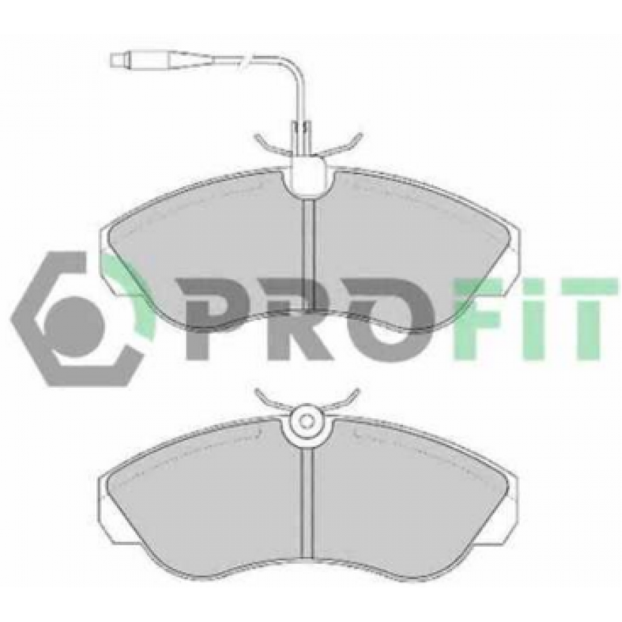 Profit 5000-0967 - Колодки тормозные передние на Ducato/Jumper/Boxer 1.1-1.4T 1994-2001