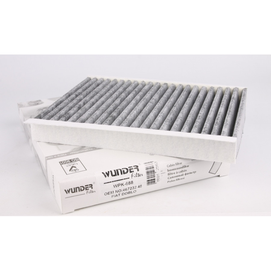 Wunder WPK-688 - Угольный фильтр салона на Фиат Добло с 2001 по 2010 годы выпуска
