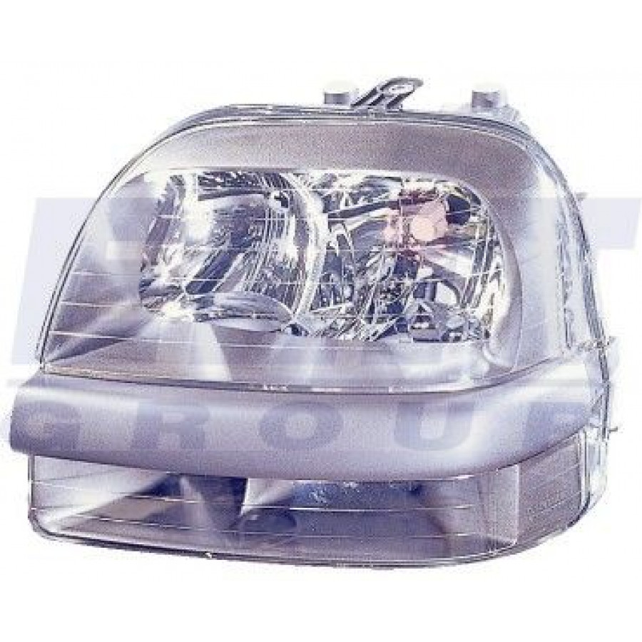 Depo 661-1135L-LDEMF - Фара левая Fiat Doblo 2001-09/2005 H7/H7/H1 с поворотником автом. рег.
