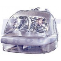 Фара левая Fiat Doblo 2001- 09/2005 H7/H7/H1 с поворотником автом. рег. | Depo 661- 1135L- LDEMF