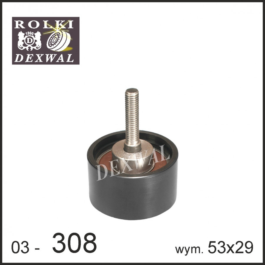 Dexwall X03-308 - Обводной роликГРМ Фиат Добло 1.6+1.9 Дизель (Multijet)
