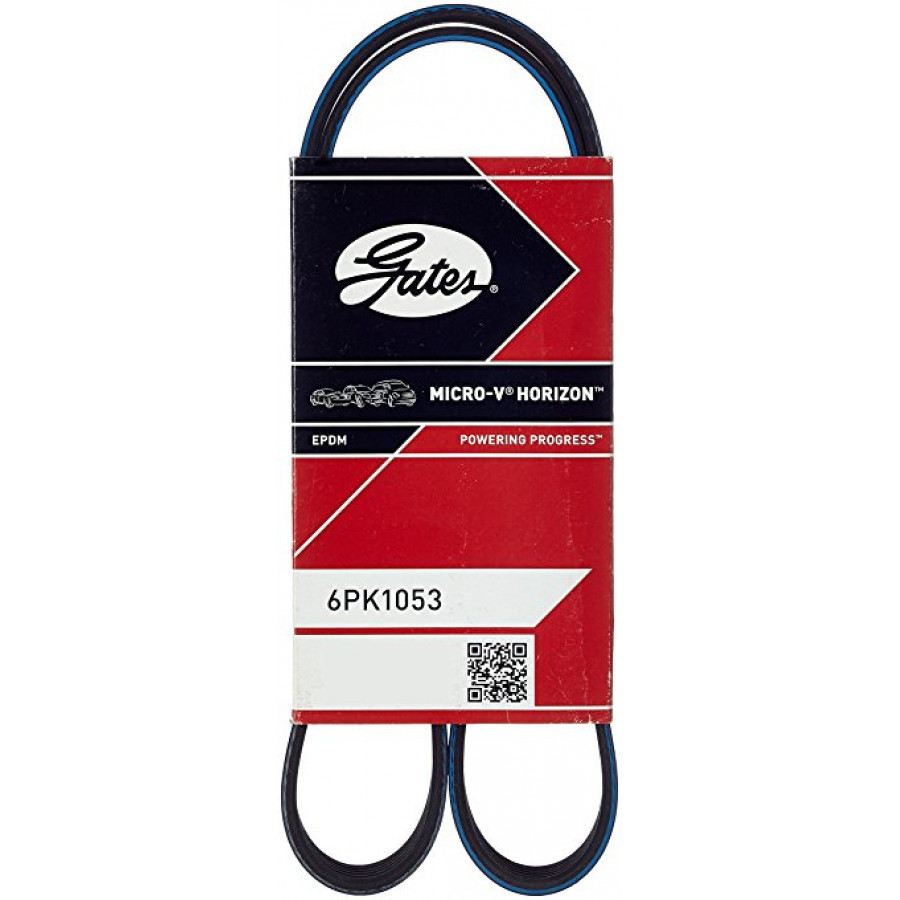 Gates 6PK1053 - Приводной ремень генератора и гидроусилителя Fiat Doblo 1.9D - JTD - без кондиционера
