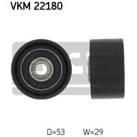 Ролик обводной ремня ГРМ на Fiat Doblo 1.6 - 1.9D - 2.0D (Без болта) | SKF VKM 22180