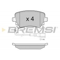 Колодки тормозные задние VW T5 03- (R16 ) 2003-  | BREMSI