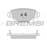 Задние тормозные колодки 4x4 полный привод Рено Кенго 2001- 2008 | Bremsi BP2927